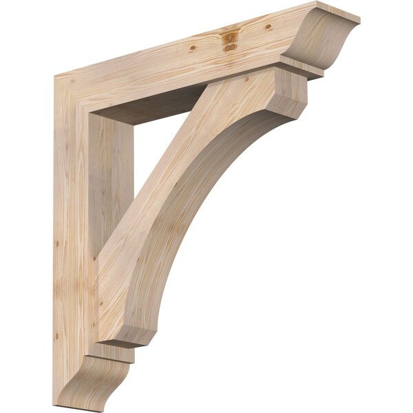 Ekena Millwork Legacy Traditional Smooth Bracket w/ Offset Brace, Douglas Fir, 7 1/2"W x 38"D x 38"H BKT0806X38X38LEC01SDF - main